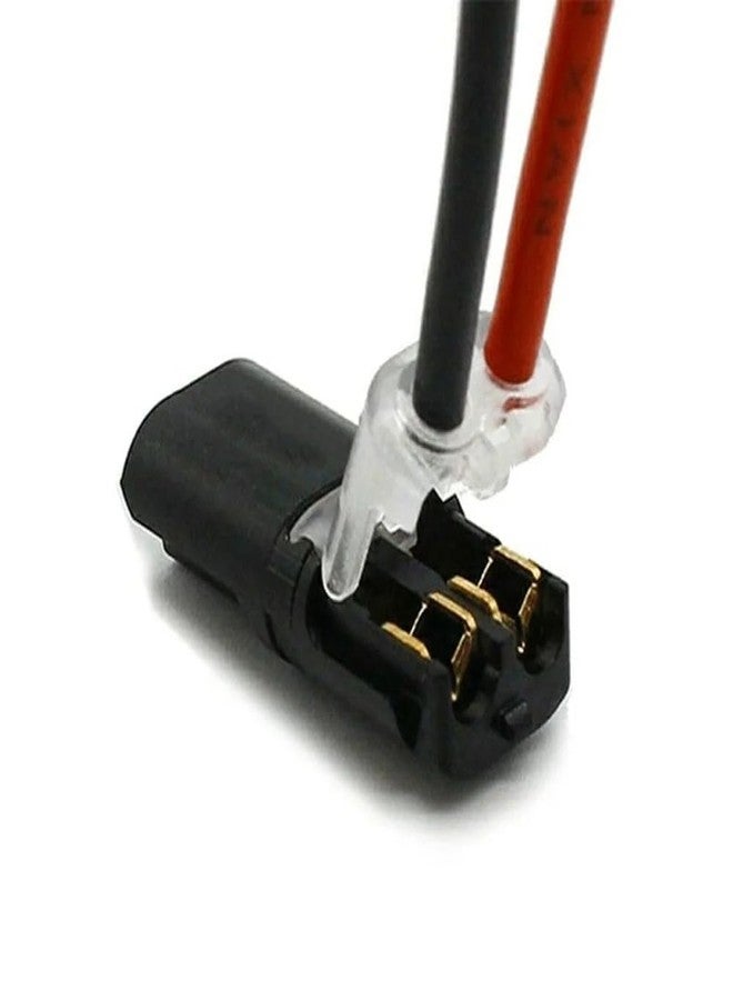 دروبوسيل موصلات أسلاك زنبركية عالمية صغيرة الحجم ثنائية الاتجاه ذات دبوسين من DROPOSALE، بدون أدوات، لا تحتاج إلى تجريد الأسلاك، موصلات أسلاك عالمية سريعة التوصيل، لون أسود، عبوة من 12 قطعة (حديثة) - Image 4